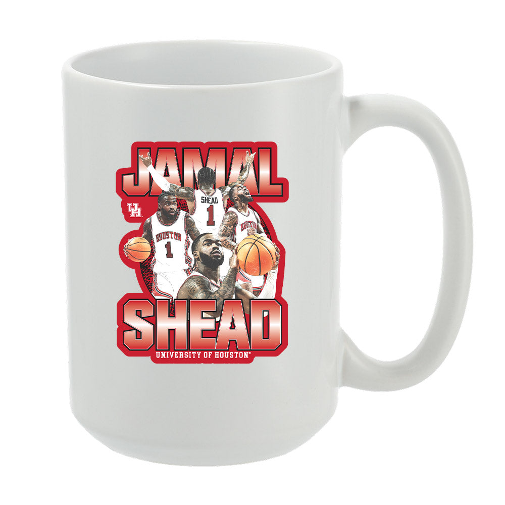 Houston - NCAA Men's Basketball : Jamal Shead - Official 2023 - 2024 Post Season Mug