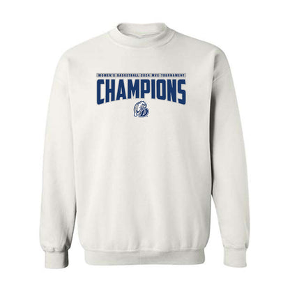 Drake - NCAA Women's Basketball : 2024 MVC Tournament Champions - Crewneck Sweatshirt Roster Shirt