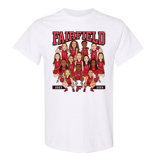 Fairfield - NCAA Women's Basketball : Team Caricature - T-Shirt