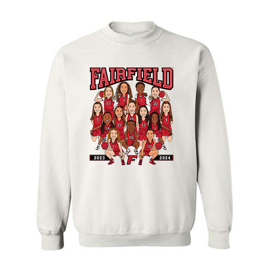 Fairfield - NCAA Women's Basketball : Team Caricature - Crewneck Sweatshirt