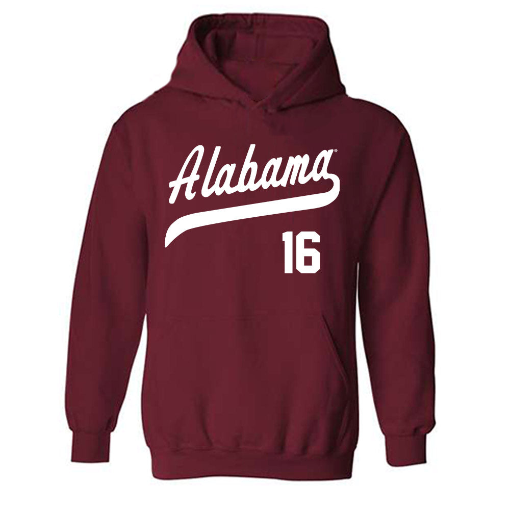 Alabama - NCAA Baseball : Jonathan Stevens - Hooded Sweatshirt Classic Shersey