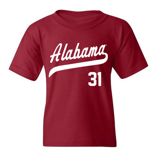 Alabama - NCAA Baseball : Will Portera - Youth T-Shirt Classic Shersey