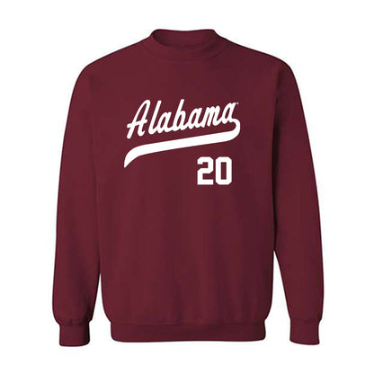 Alabama - NCAA Baseball : Zane Adams - Crewneck Sweatshirt Classic Shersey