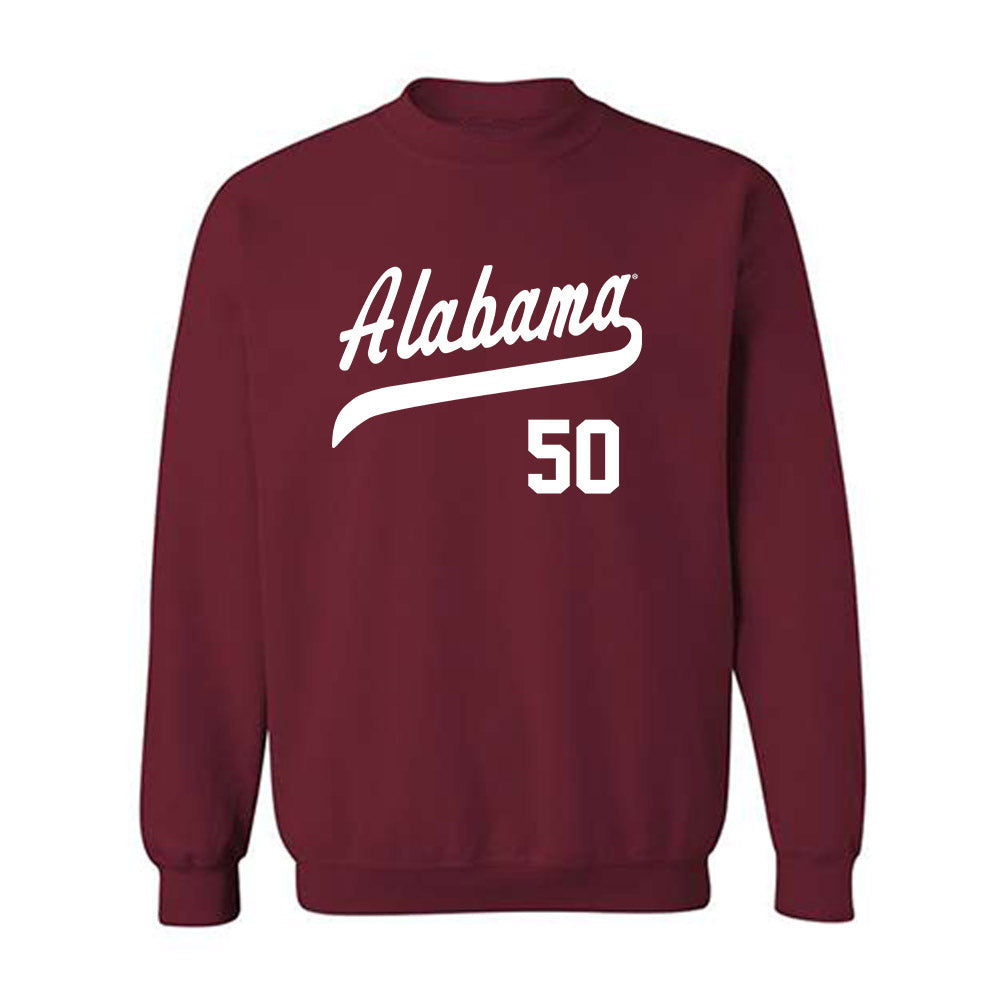 Alabama - NCAA Baseball : Pierce George - Crewneck Sweatshirt Classic Shersey