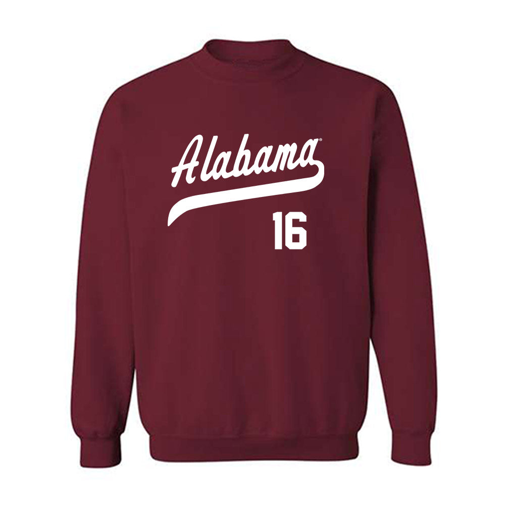 Alabama - NCAA Baseball : Jonathan Stevens - Crewneck Sweatshirt Classic Shersey