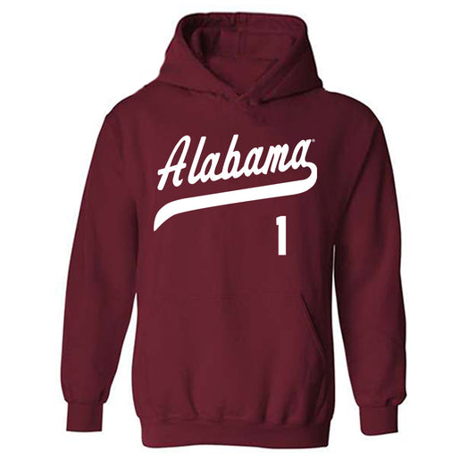 Alabama - NCAA Baseball : Justin Lebron - Hooded Sweatshirt Classic Shersey