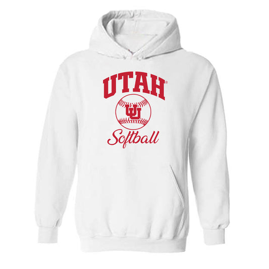Utah - NCAA Softball : Haley Denning - Hooded Sweatshirt Sports Shersey