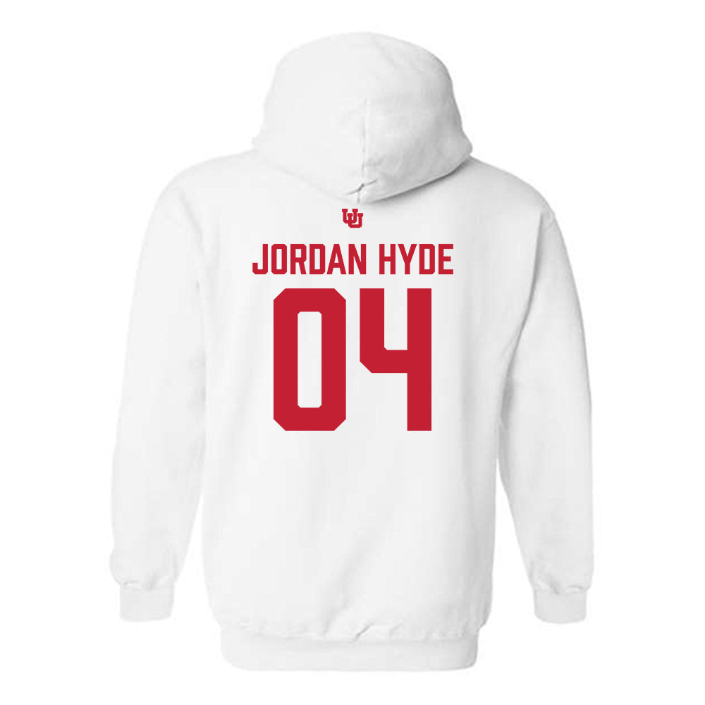 Utah - NCAA Men's Lacrosse : Jordan Hyde Lacrosse Stick Hooded Sweatshirt