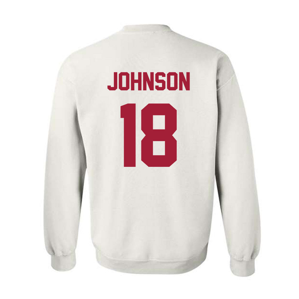 Alabama - NCAA Softball : Lauren Johnson - Crewneck Sweatshirt Sports Shersey