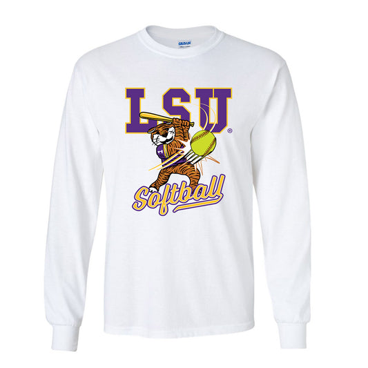 LSU - NCAA Softball : Taylor Pleasants Mike The Tiger Long Sleeve T-Shirt