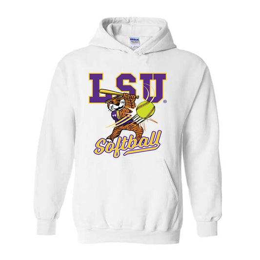 LSU - NCAA Softball : Taylor Pleasants Mike The Tiger Hooded Sweatshirt