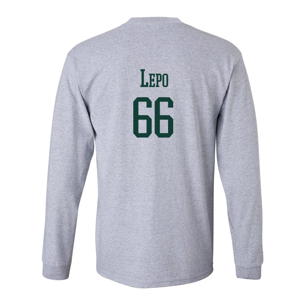 Michigan State - NCAA Football : Ashton Lepo Sparty Long Sleeve T-Shirt