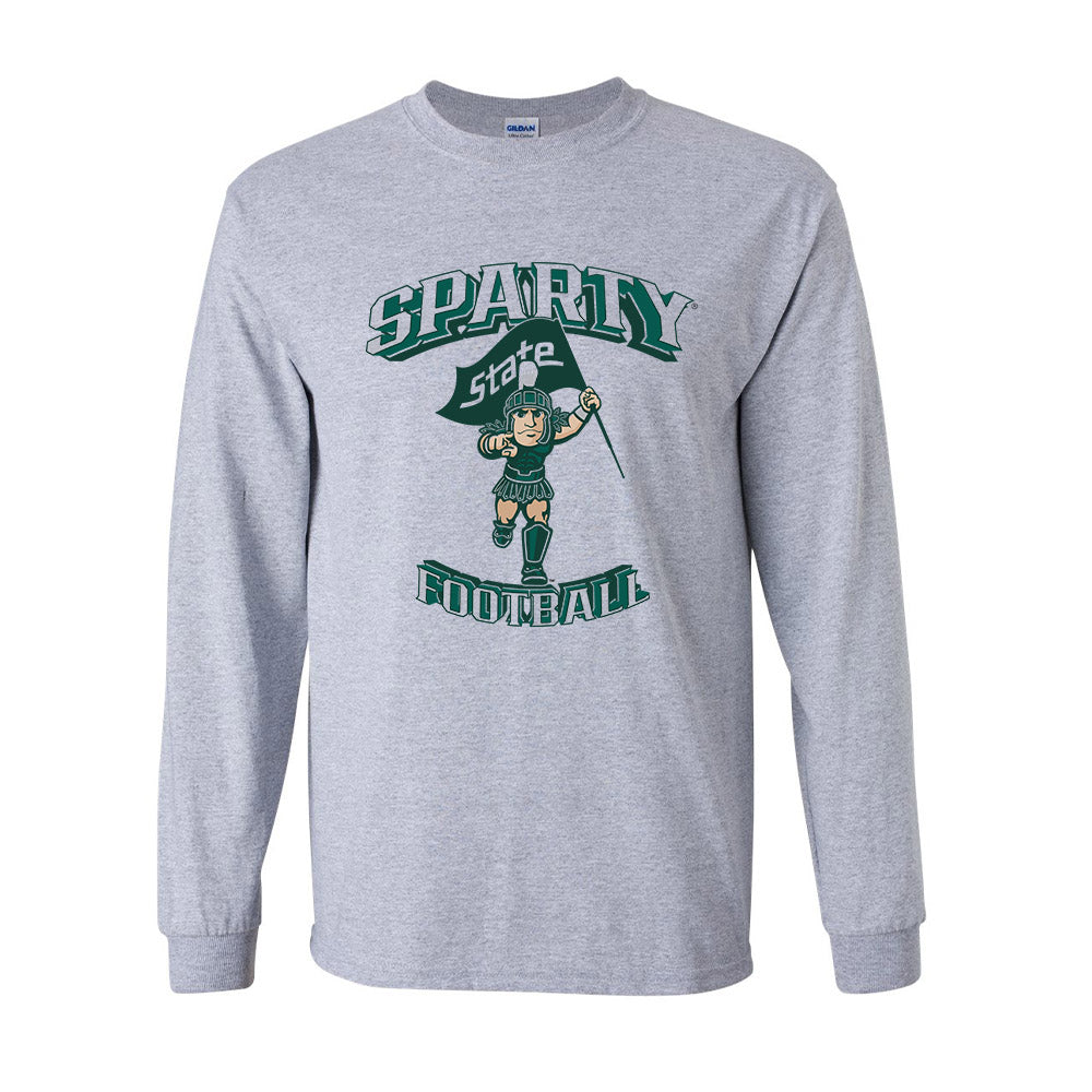 Michigan State - NCAA Football : Evan Brunning Sparty Long Sleeve T-Shirt
