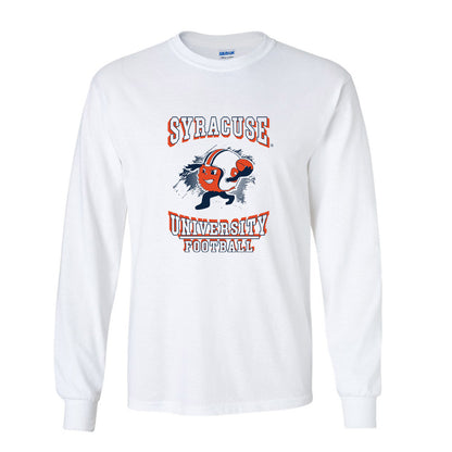 Syracuse - NCAA Football : Marlowe Wax Jr Otto The Orange Long Sleeve T-Shirt