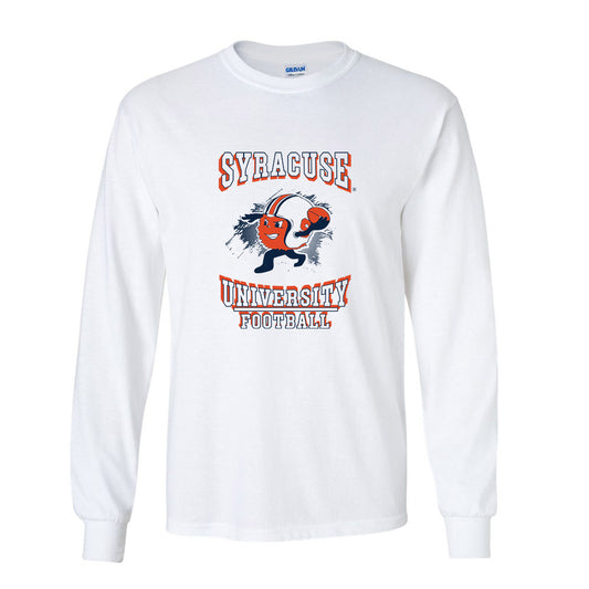 Syracuse - NCAA Football : Enrique Cruz Jr Otto The Orange Long Sleeve T-Shirt