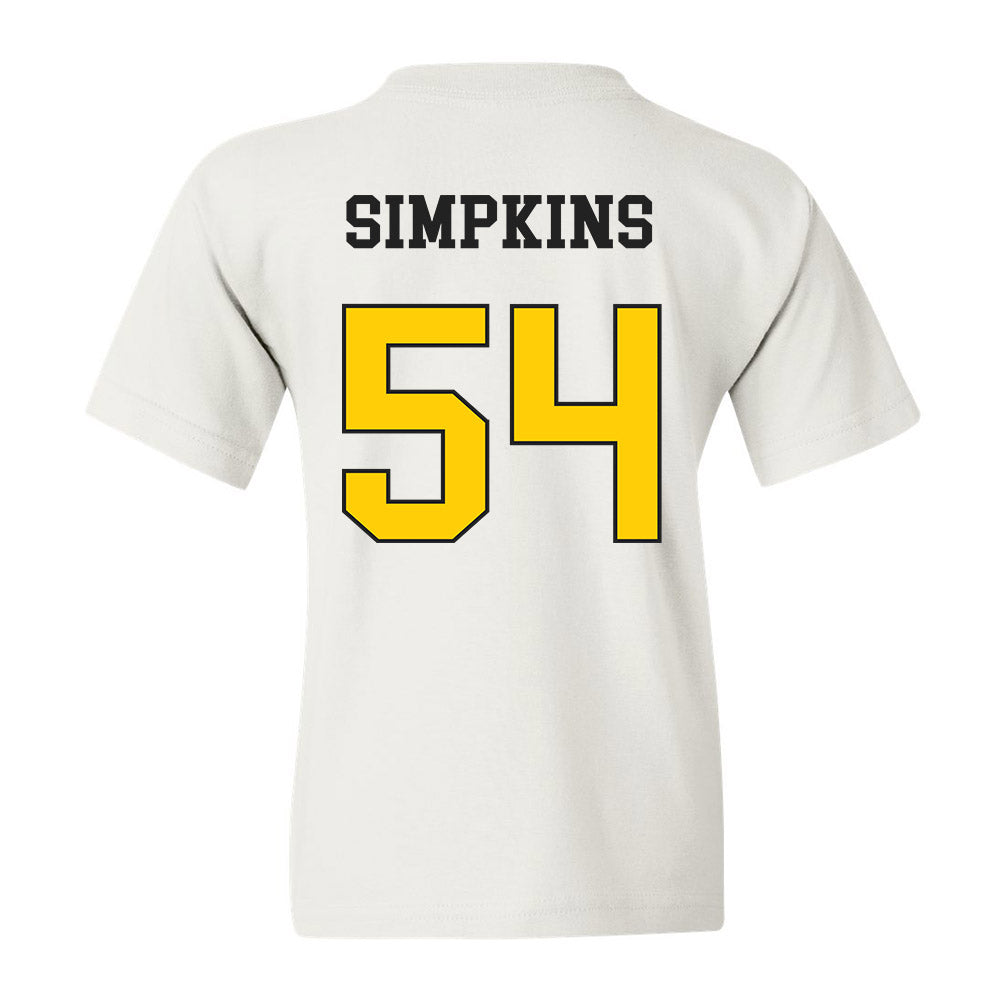 App State - NCAA Football : Gabriel Simpkins - Youth T-Shirt Sports Shersey