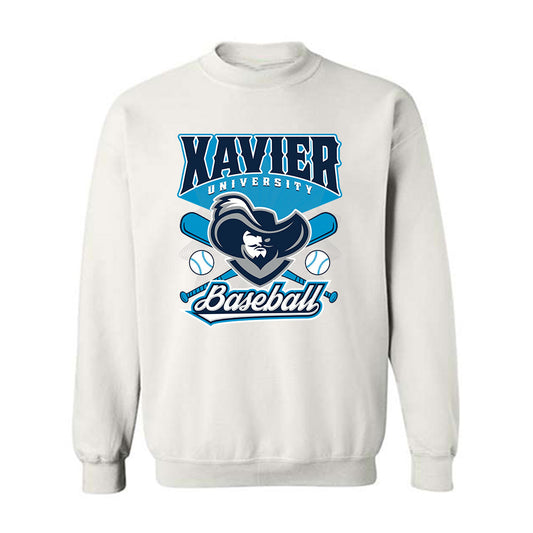 Xavier - NCAA Baseball : Drew Zemaitis - Crewneck Sweatshirt Sports Shersey