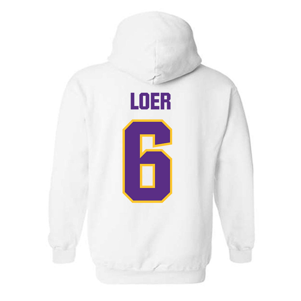 LSU - NCAA Baseball : Justin Loer - Hooded Sweatshirt Sports Shersey