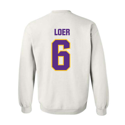 LSU - NCAA Baseball : Justin Loer - Crewneck Sweatshirt Sports Shersey