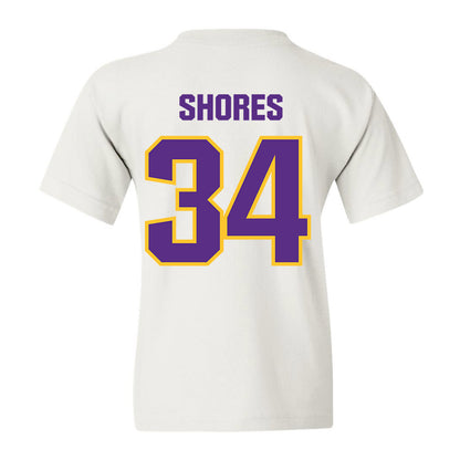 LSU - NCAA Baseball : Chase Shores - Youth T-Shirt Sports Shersey