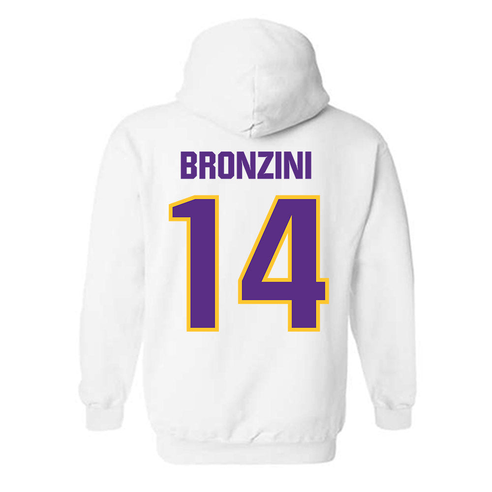 LSU - NCAA Baseball : Nic Bronzini - Hooded Sweatshirt Sports Shersey