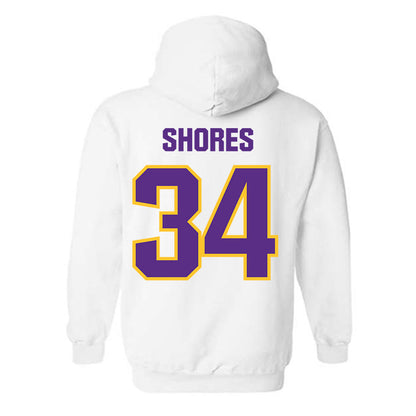 LSU - NCAA Baseball : Chase Shores - Hooded Sweatshirt Sports Shersey