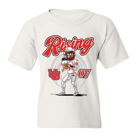 Utah - NCAA Football : Cameron Rising - Youth T-Shirt