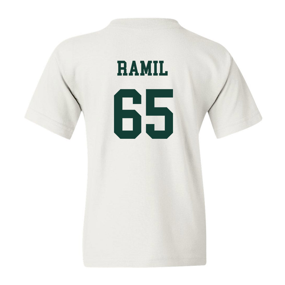 StakesMFG Michigan State - NCAA Football : Stanton Ramil - Youth T-Shirt White / Youth Extra Large