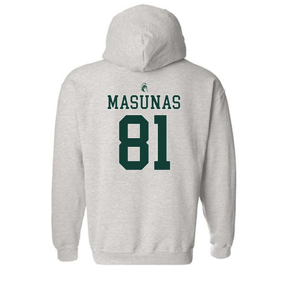 Michigan State - NCAA Football : Michael Masunas Vintage Football Hooded Sweatshirt