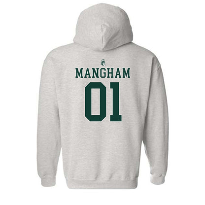 Michigan State - NCAA Football : Jaden Mangham Vintage Football Hooded Sweatshirt