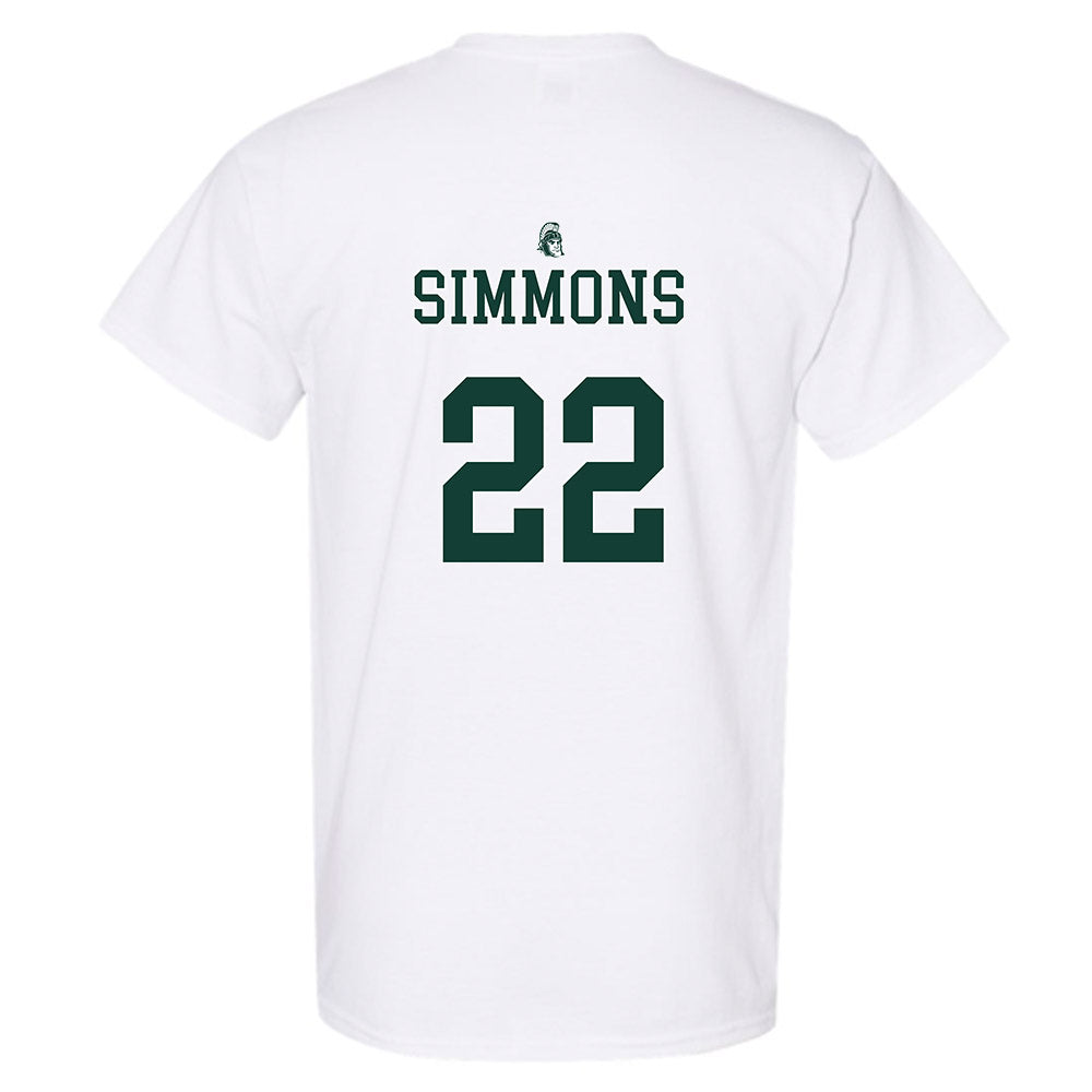 Michigan State - NCAA Football : Jordon Simmons Vintage Football T-Shirt
