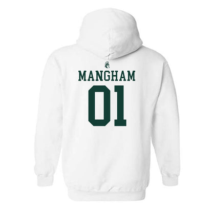 Michigan State - NCAA Football : Jaden Mangham Vintage Football Hooded Sweatshirt