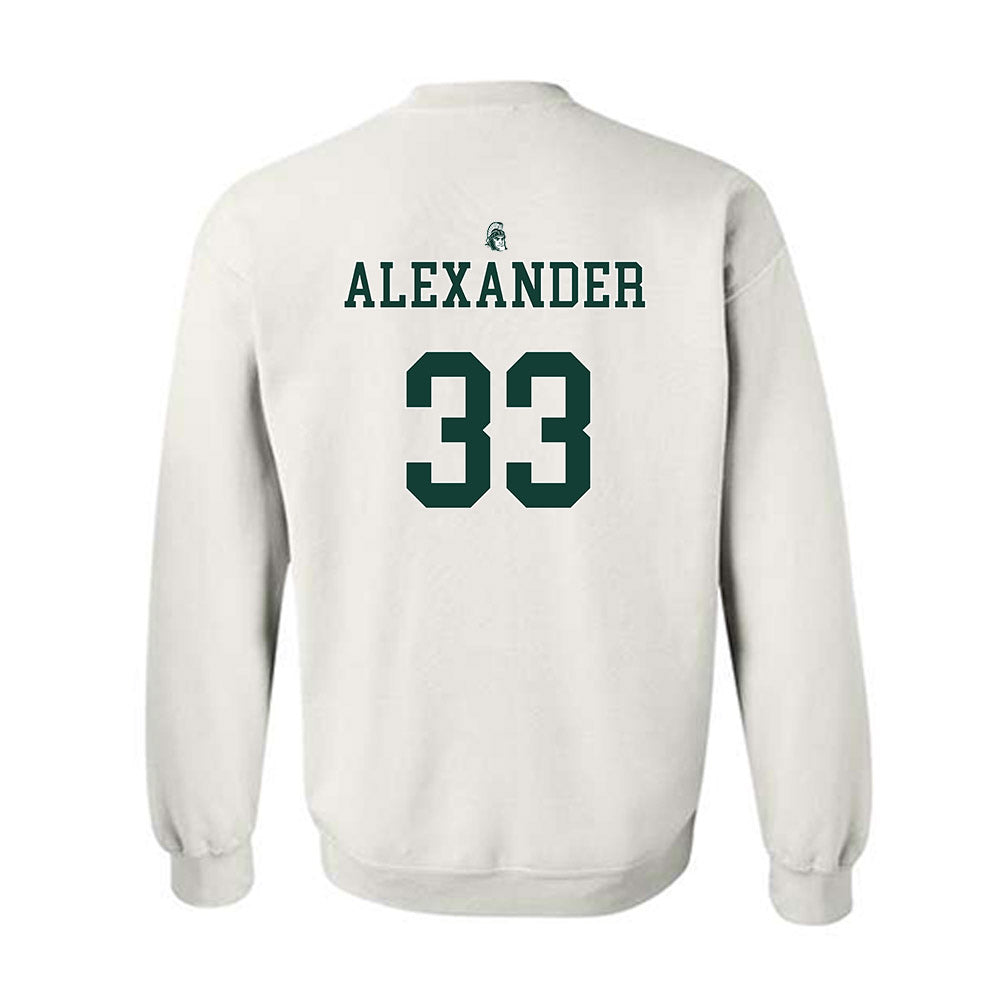 Michigan State - NCAA Football : Aaron Alexander - Vintage Football Sweatshirt
