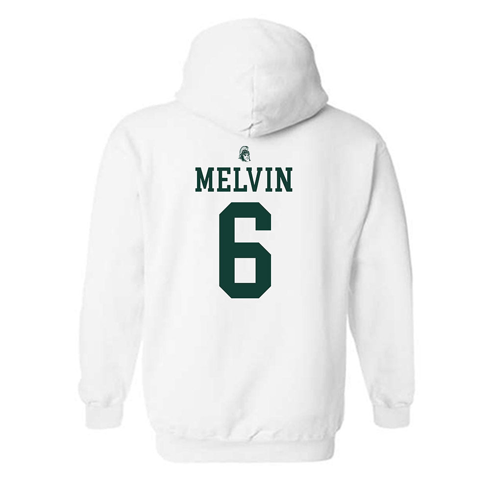 Michigan State - NCAA Football : Semar Melvin - Vintage Football Hooded Sweatshirt