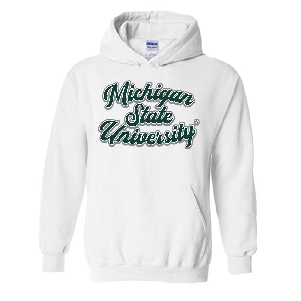 Michigan State - NCAA Football : Malcolm Jones Vintage Football Hooded Sweatshirt