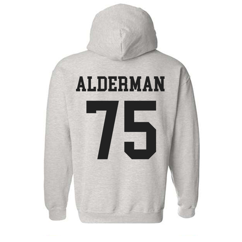 Utah - NCAA Football : Roger Alderman - Hooded Sweatshirt Sports Shersey