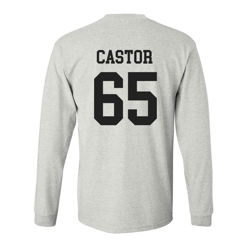 Utah - NCAA Football : Logan Castor Vintage Football Long Sleeve T-Shirt