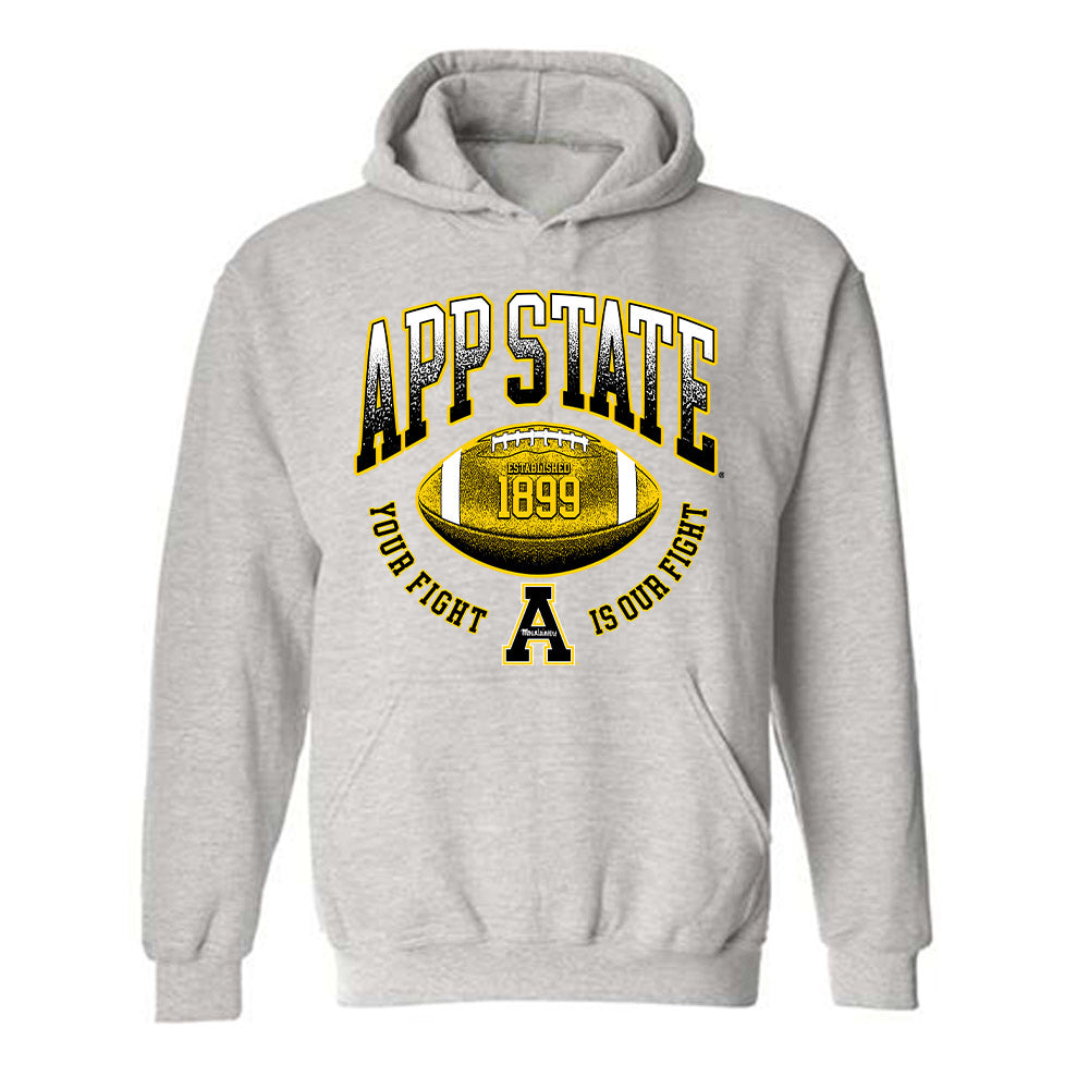 App State - NCAA Football : Michael Hetzel Vintage Football Hooded Sweatshirt