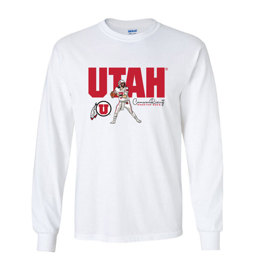 Utah - NCAA Football : Cameron Rising Long Sleeve T-Shirt