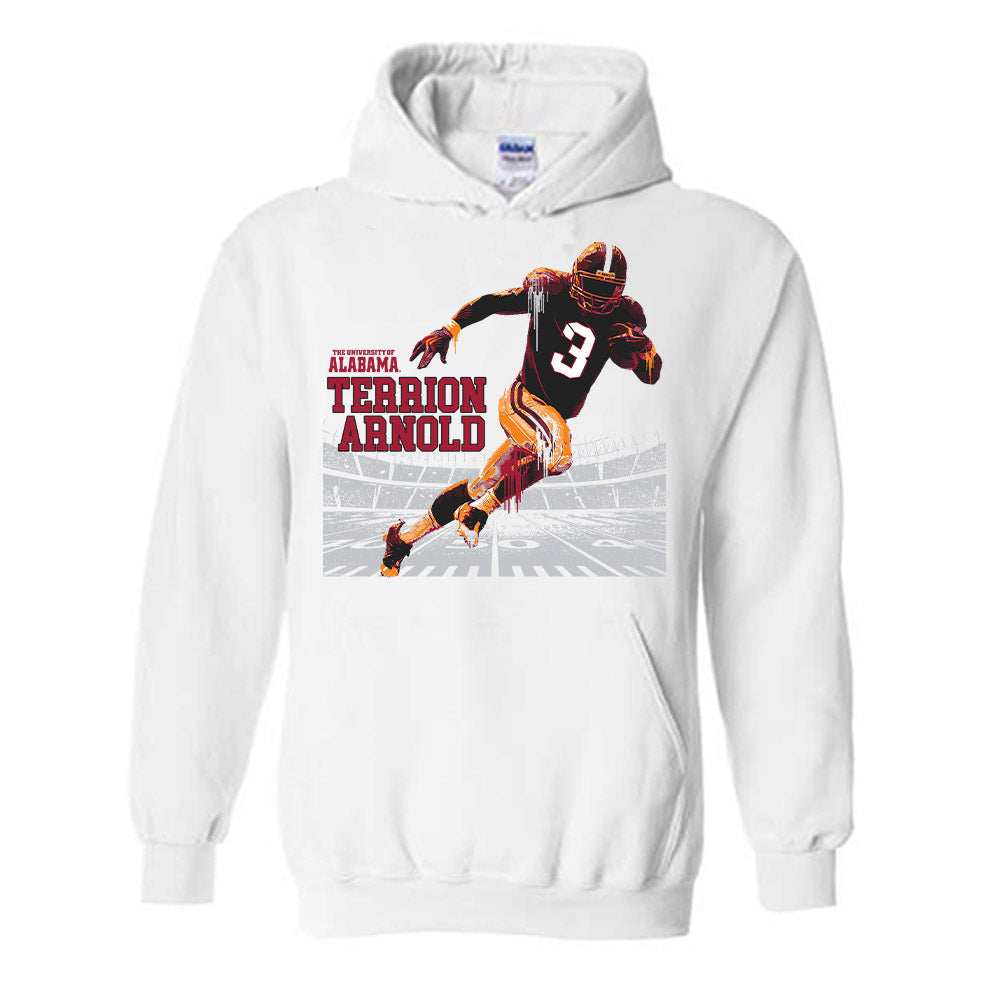 Alabama - NCAA Football : Terrion Arnold Bama Football Hooded Sweatshirt
