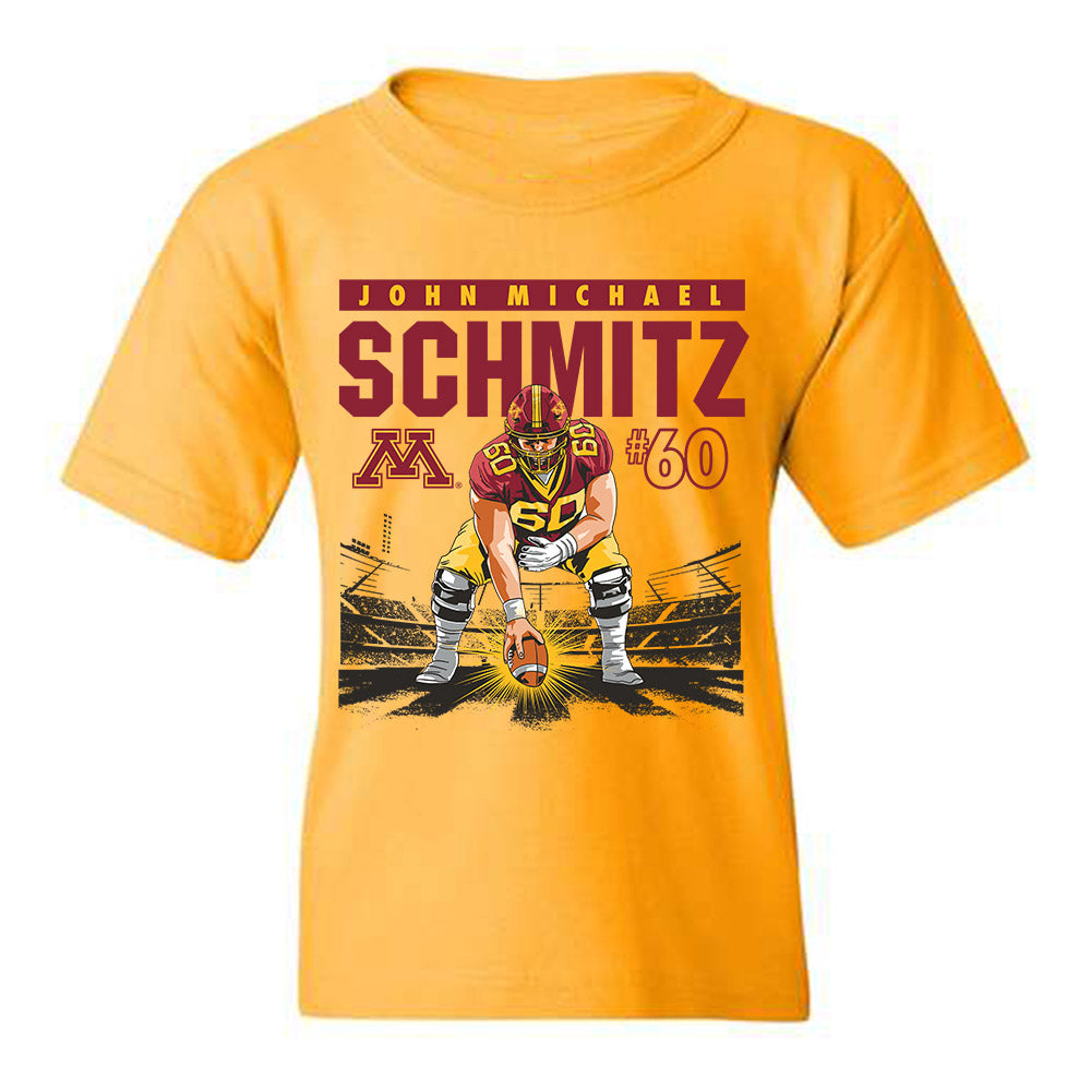 Minnesota - NCAA Football : John Michael Schmitz - Ol Youth T-Shirt