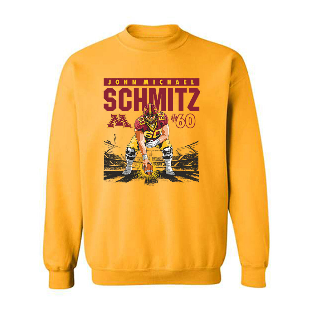 Minnesota - NCAA Football : John Michael Schmitz - Ol Sweatshirt