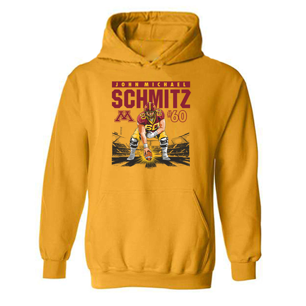 Minnesota - NCAA Football : John Michael Schmitz - Ol Hooded Sweatshirt