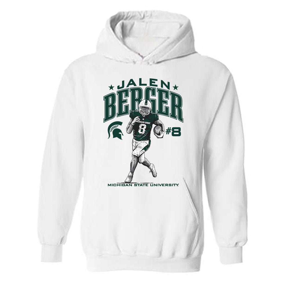 Michigan State - NCAA Football : Jalen Berger Hooded Sweatshirt