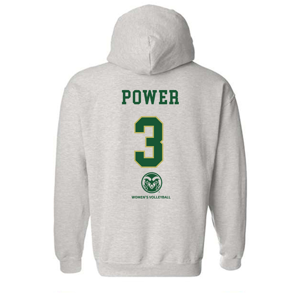 Colorado State - NCAA Women's Volleyball : Barrett Power Ace Hooded Sweatshirt