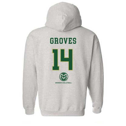 Colorado State - NCAA Women's Volleyball : Alyssa Groves Ace Hooded Sweatshirt