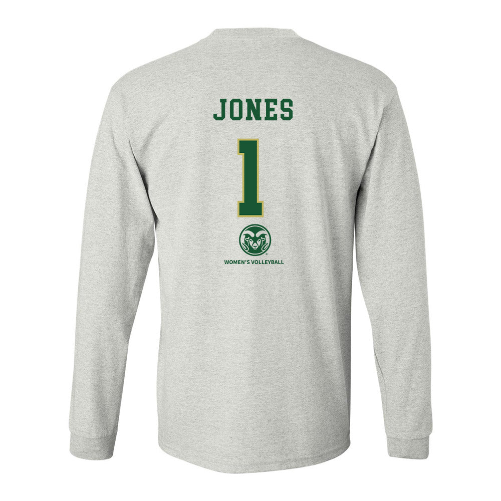 Colorado State - NCAA Women's Volleyball : Malaya Jones Ace Long Sleeve T-Shirt