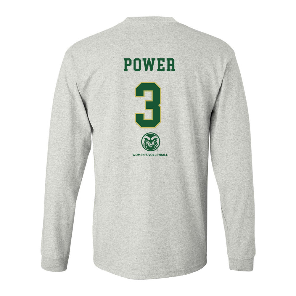 Colorado State - NCAA Women's Volleyball : Barrett Power Ace Long Sleeve T-Shirt