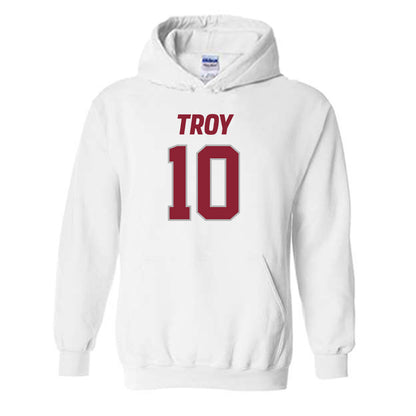 Troy - NCAA Football : Tucker Kilcrease Shersey Hooded Sweatshirt