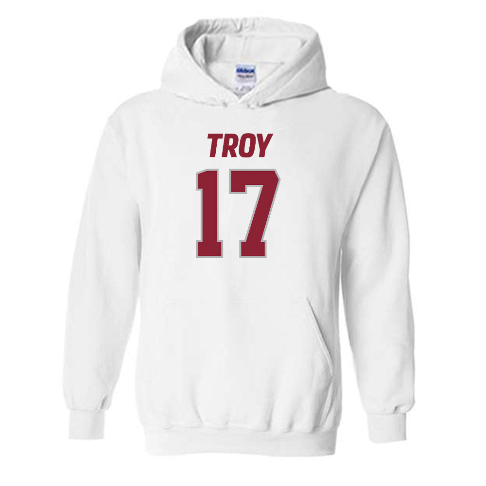 Troy - NCAA Football : Carloss Crawford Shersey Hooded Sweatshirt